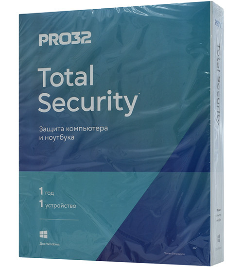 Антивирус Pro32 Total Security, PRO32-PTS-NS(BOX)-1-1 KZ, подписка на 1 год на 1 ПК, box - фото 1 - id-p116049966