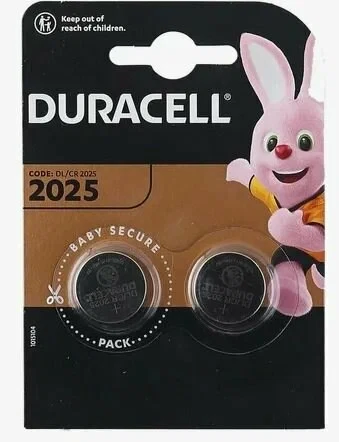 Батарейка Duracell 2025 1шт - фото 1 - id-p116050155