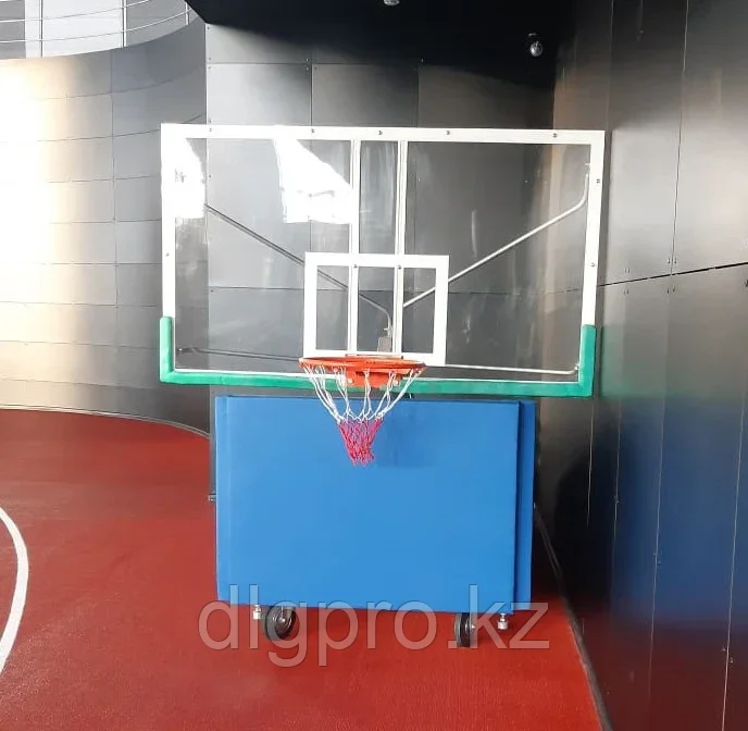 Стойка баскетбольная передвижная складная с гидравлический механизмом - фото 3 - id-p116050431
