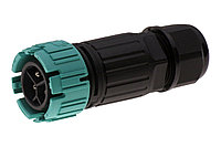 CAWP23-M INPIN Вилка кабельная 16A/230V/1P+N+E/IP68/D9-12 мм, безвинтовые контакты