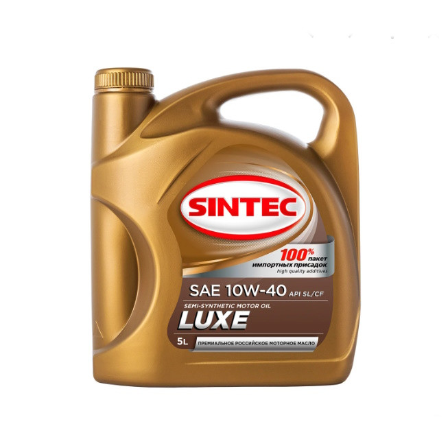 Sintec масло полусинтетическое Люкс SAE 10w40 API SL\CF 5 л - фото 1 - id-p116050922