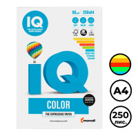 Бумага IQ Color Intensive Mixed Packs, А4, 80 г/м2, 250 листов, 5 цветов - фото 1 - id-p116052058