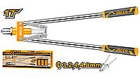 INGCO Заклепочник 420 мм/ Применимые заклёпки: 3.2, 4, 4.8 мм