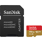 Карта памяти SanDisk Extreme 512gb(160/90) UHS-I microSDXC с адаптером SD (SDSQXA1-512G-AN6MA)