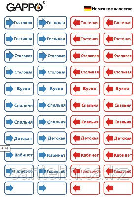 Комплект наклеек "Сантехника и отопление", фото 1