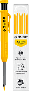 АСК автоматический строительный карандаш + 6 грифелей, ᴓ 2.8 мм, твердость HB. 06311-