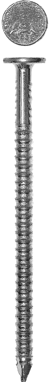Гвозди ершеные с плоской головкой оцинкованные чертеж № 7811-7038, коробка 4-305201-   серия «МАСТЕР»