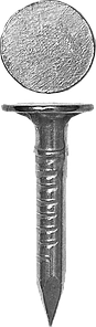 Гвозди с большой потайной головкой оцинкованные чертеж № 7811-7102, пакет 4-305096-   серия «МАСТЕР»