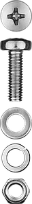 Винты DIN 7985 в комплекте, пакет 303476-   серия «МАСТЕР»