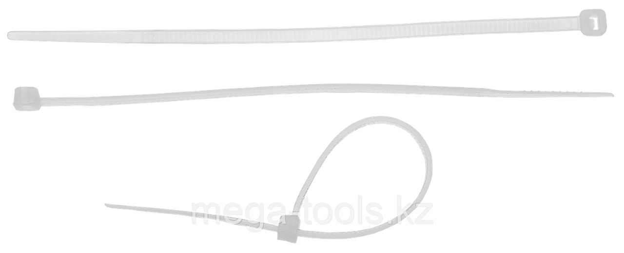 Кабельные стяжки белые КС-Б2, нейлоновые, пакет 4-309017-   серия «ПРОФЕССИОНАЛ»