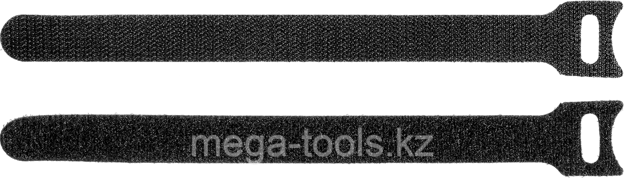 Кабельные стяжки-липучки черные ВЕЛЬКРО, нейлоновые 30932-   серия «ПРОФЕССИОНАЛ»