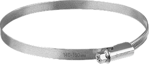Червячные хомуты Х-9Н оцинкованные, накатная лента 9 мм. В коробке. 37807-   серия «ПРОФЕССИОНАЛ»