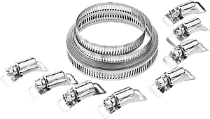 Набор: хомут нержавеющий 3м х 12,7мм, 8 замков 37815-H8   серия «ПРОФЕССИОНАЛ»
