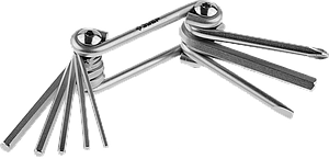 Ключи имбусовые складные 27420   серия «МАСТЕР»