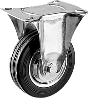 Колеса неповоротные из литой резины с металлическим диском 30936-F серия «ПРОФЕССИОНАЛ»