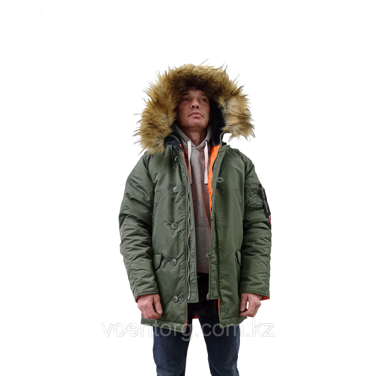 Куртка аляска Alpha Indastris длинная - фото 1 - id-p116061974