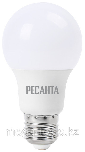 Лампа светодиодная РЕСАНТА LL-R-A60-7W-230-4K-E27 - фото 1 - id-p116061167