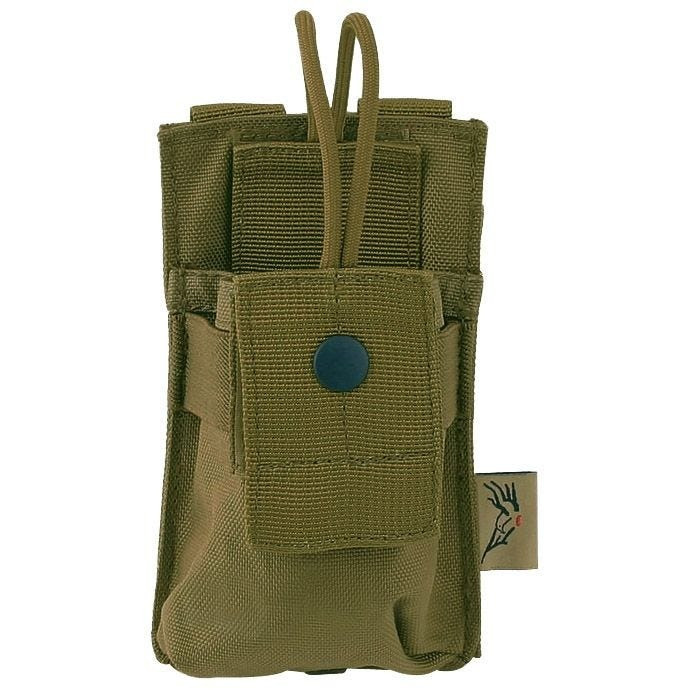 Подсумок длинный FLYYE для радиостанции Цвет - Койот. Cordura 1000, фото 1