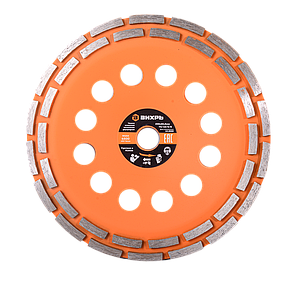 Чашка алмазная зачистная, 230 мм, двухрядная Вихрь