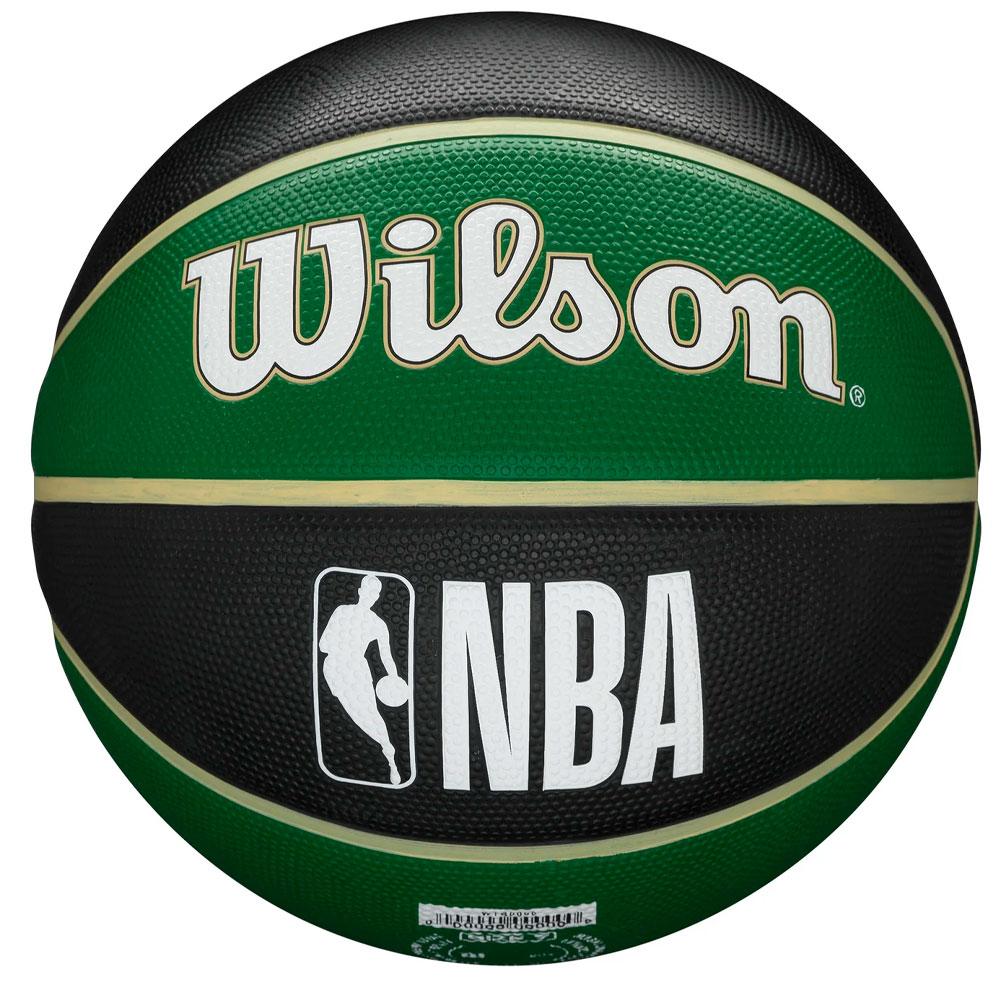 Мяч баскетбольный Wilson Team Tribute Milwaukee Bucks (7, black green) - фото 2 - id-p116061810