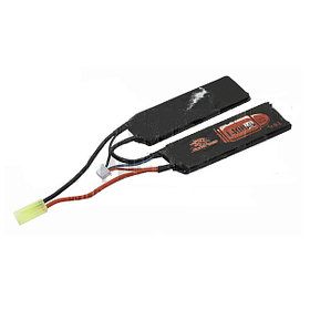 Storm Power Аккумулятор LiPo Лепесткового типа 7,4 В 1400 mAh 20C. Размер - 2x(102x34.5x6) мм.