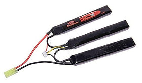 Storm Power Аккумулятор LiPo Лепесткового типа 11,1 В 2400 mAh 20C. Размер - 3x(130x20x13) мм.