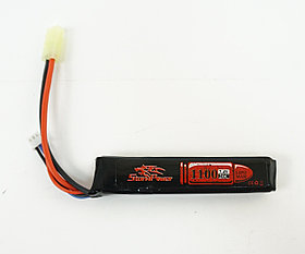 Storm Power Аккумулятор LiPo Прямоугольного типа 7.4 В 1100mAh 20С. Размер - 101x20x13 мм.