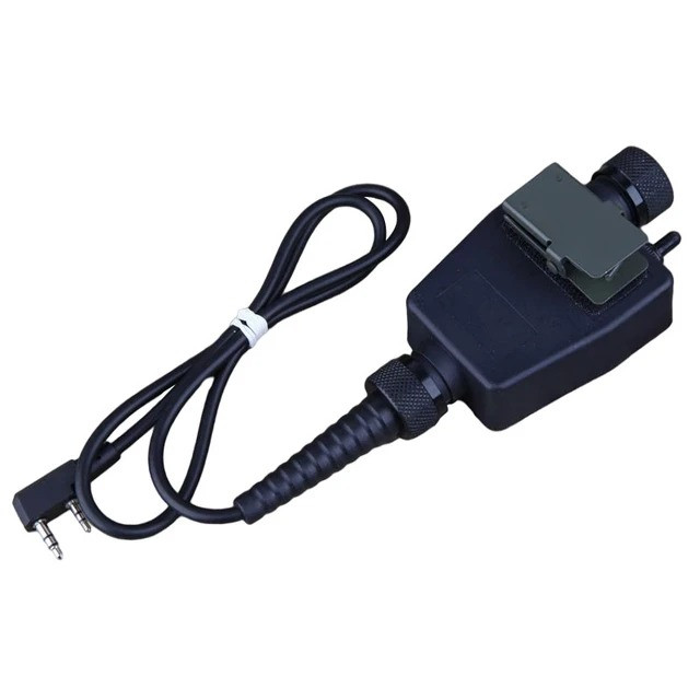 Z-Tactical Кнопка PTT TEA Совместимость - Kenwood 2-pin. Цвет - Черный, фото 1