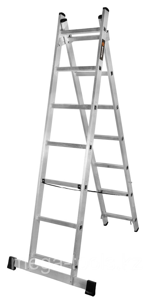 Лестница алюминиевая двухсекционная ВИХРЬ ЛА 2х7 - фото 1 - id-p116059731