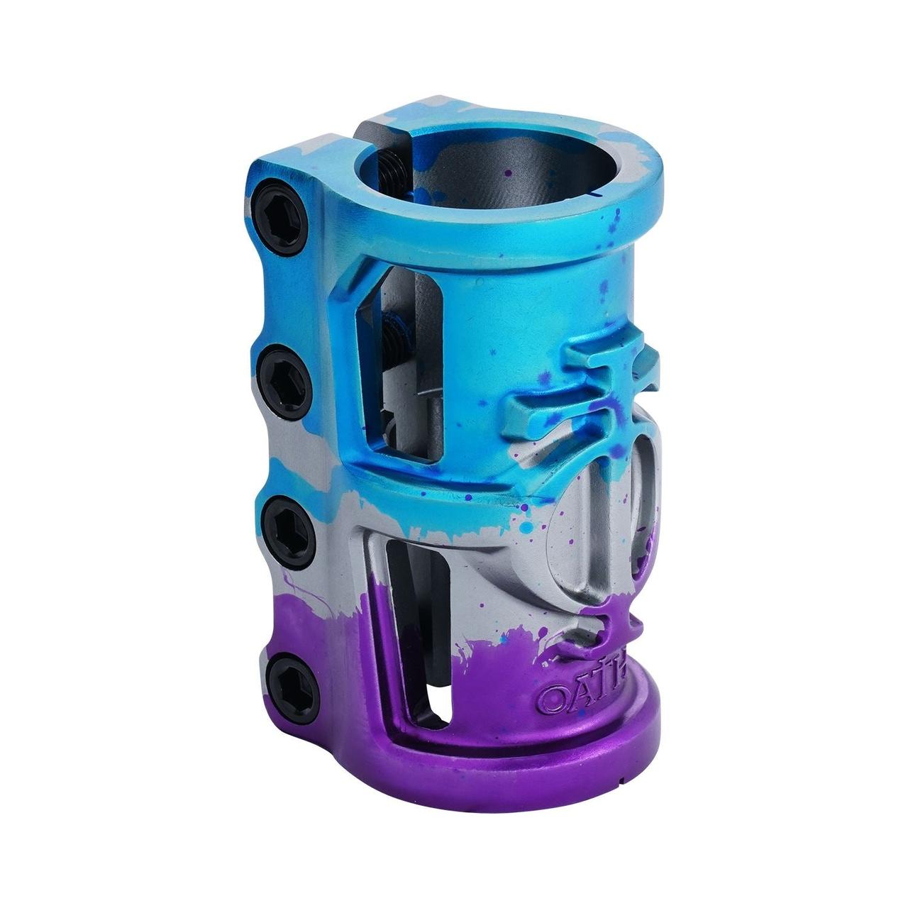 Зажим Oath Cage V2 Alloy 4 Bolt SCS Clamp Blue/Purple/Titanium