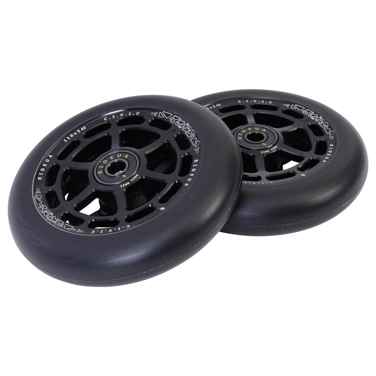 Колеса urbanArtt Civic 110 x 24mm Wheels Black/Black, фото 1