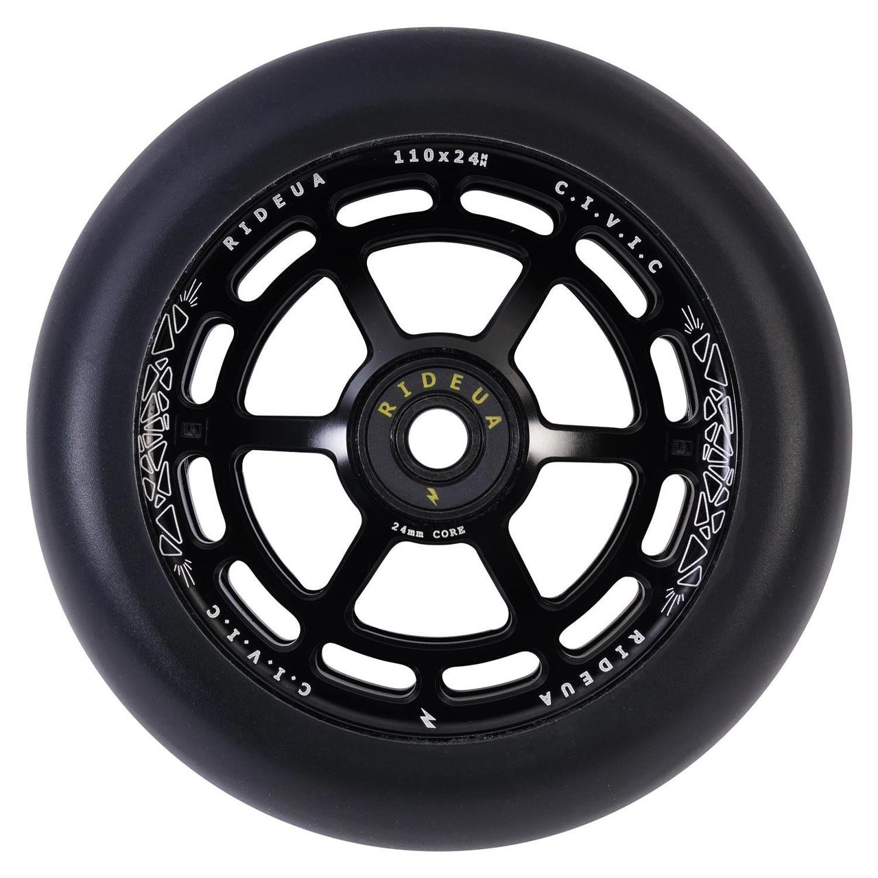 Колеса urbanArtt Civic 110 x 24mm Wheels Black/Black - фото 2 - id-p116061597