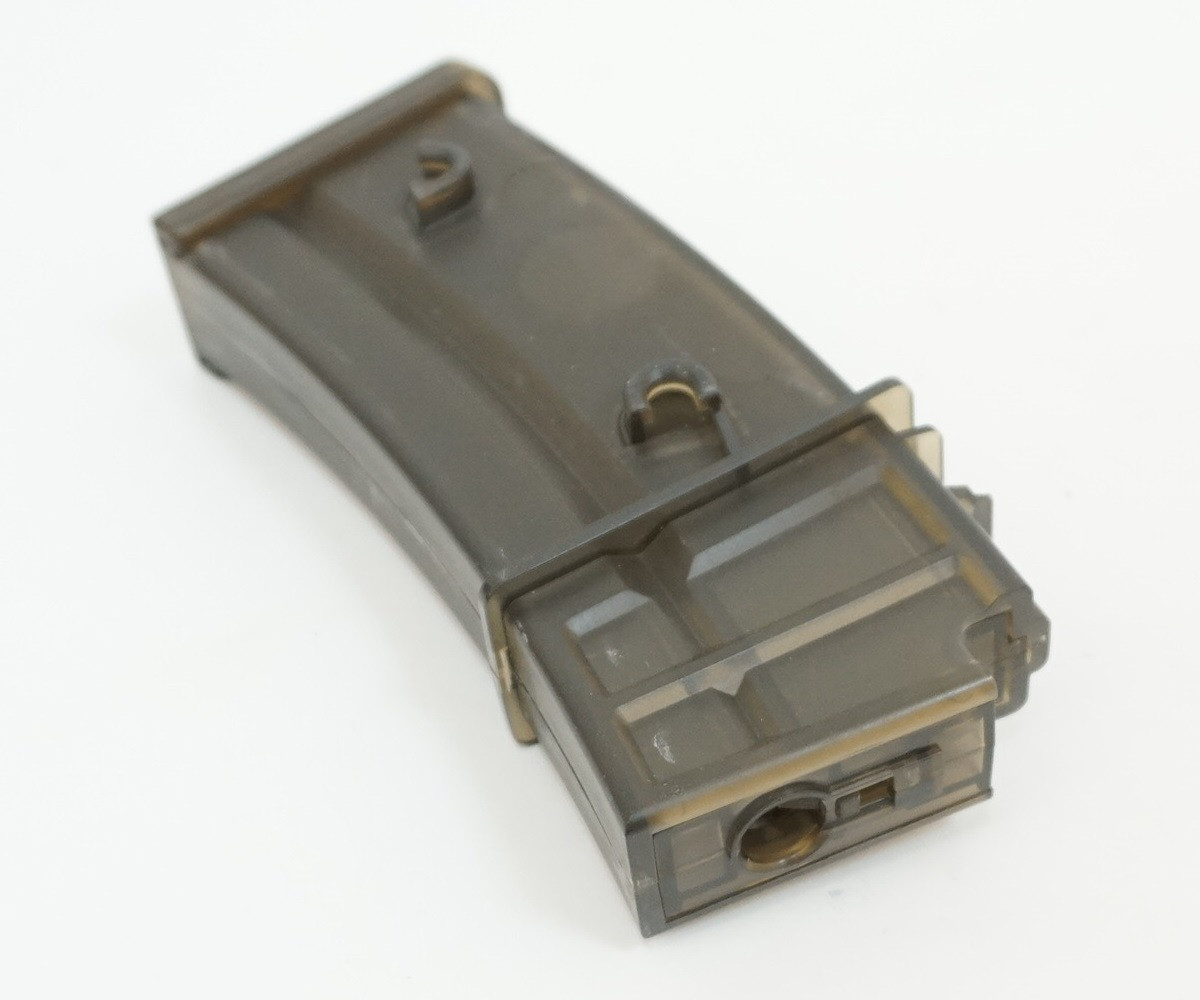 Магазин Cyma для автомата G36 M009. Механа, на 130 шариков. Корпус - Пластик. Цвет - Черный, фото 1