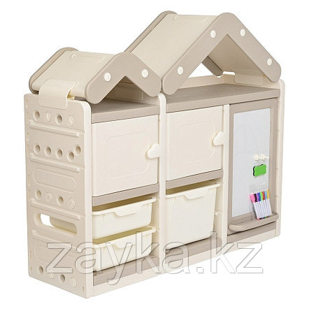 PITUSO Стеллаж для игрушек с ящиками Tejado MAX, Beige/Бежевый, 107*32,5*94h