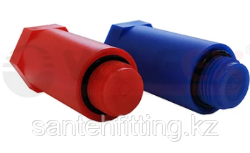 ППР заглушка цветная удлиненная (набор син/крас) 1/2 *, фото 1