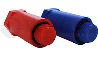 ППР заглушка цветная удлиненная (набор син/крас) 1/2 *