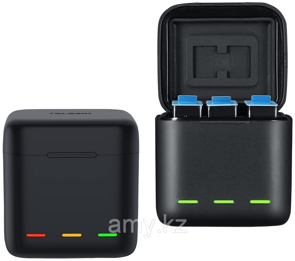 Зарядное устройство для Gopro 9/10/11/12 Telesin GP-BCG-901, фото 1