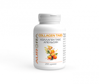 Коллаген табс Апельсин (Collagen Tabs). Суставы, хрящевая ткань, остеоартрит, костная система