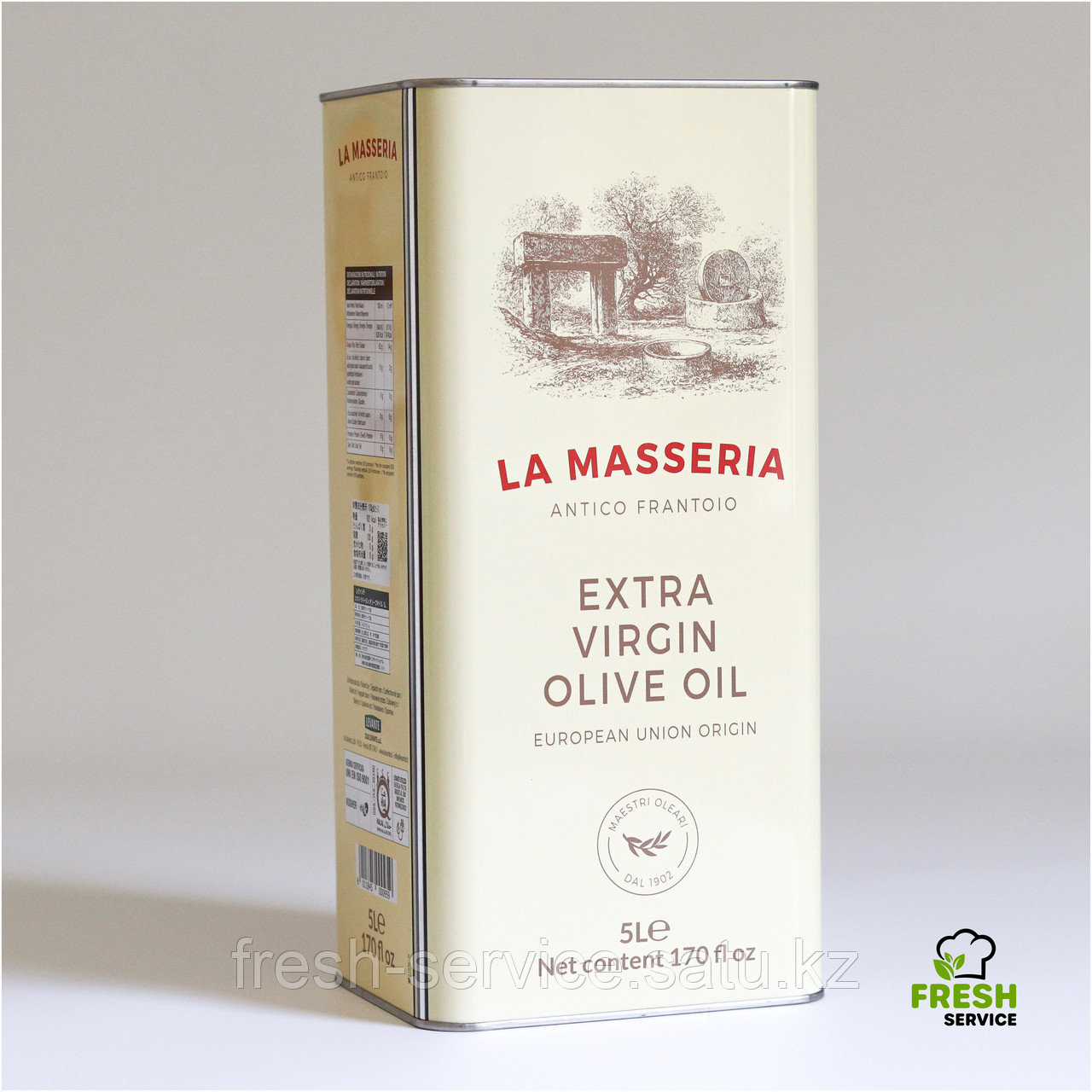 Масло оливковое Extra Virgin "LA MASSERIA" 5 л - фото 1 - id-p75854980