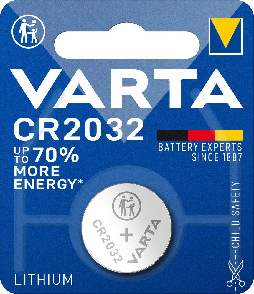 Батарейка Varta CR2032 230mAh 3v - фото 1 - id-p34156948