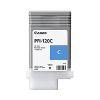 Чернила пигментные Canon Pigment Ink Tank PFI-120 CYAN (для TM-200, TM-205, TM-300, TM-305.)