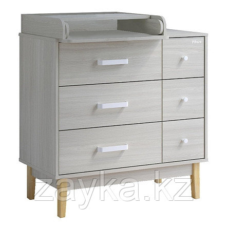 PITUSO Комод серия Kids Vintage Premium ЛДСП Шимо светлый 6 ящиков