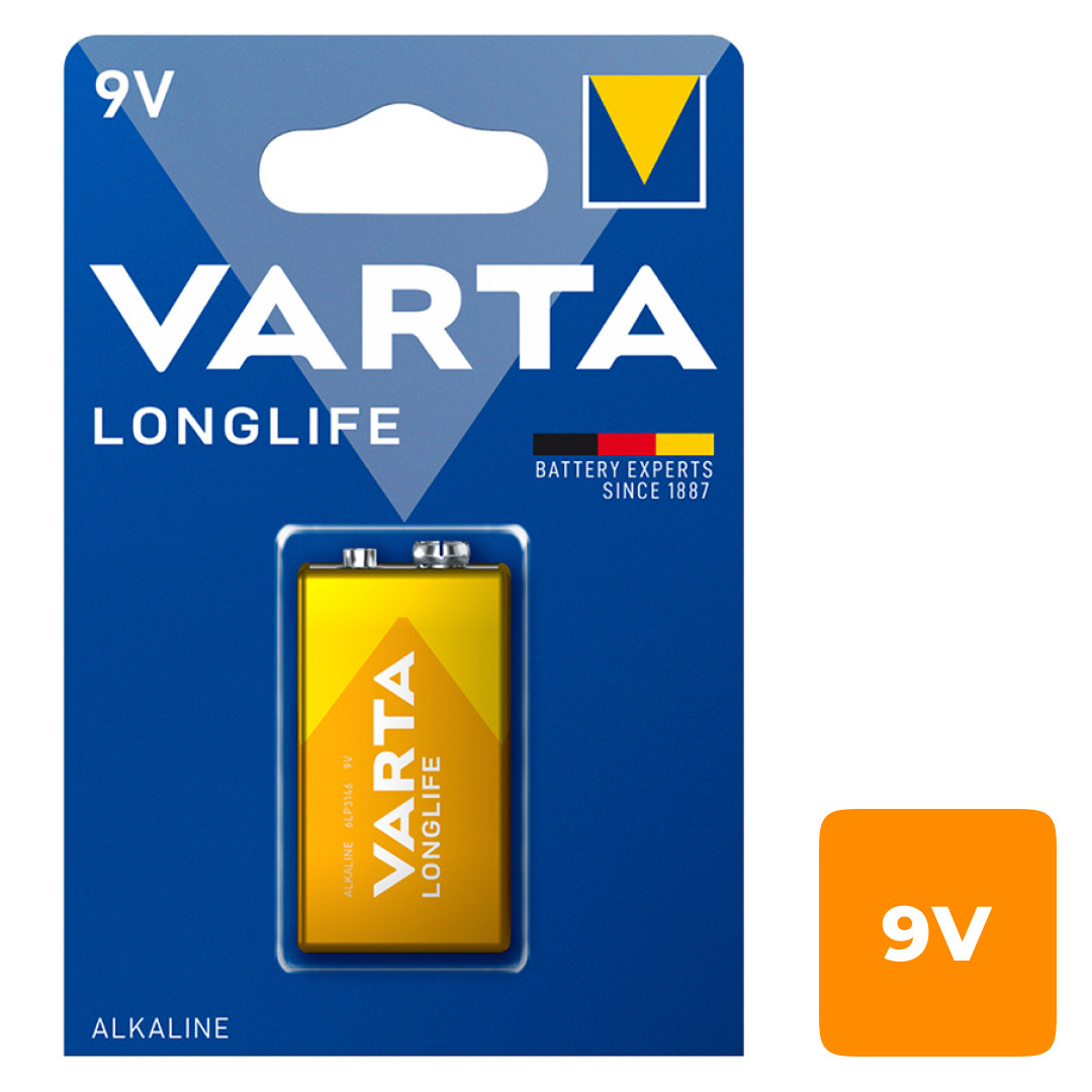 Батарейка VARTA LONGLIFE 9v (крона) 6LR61 BL1