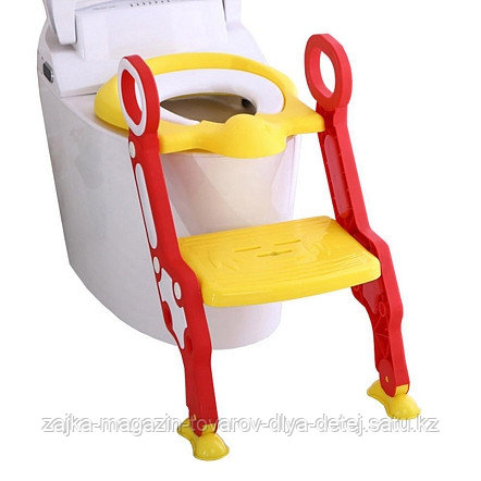 PITUSO Сиденье для унитаза с лесенкой и ручками Желтый YELLOW