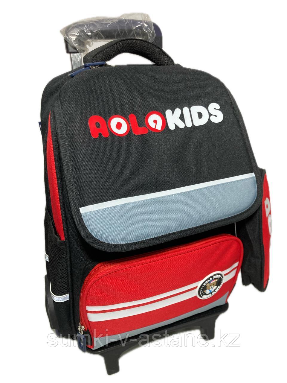 Школьный рюкзак на колёсах с выдвижной ручкой, для мальчика, в начальные классы. - фото 1 - id-p100368363
