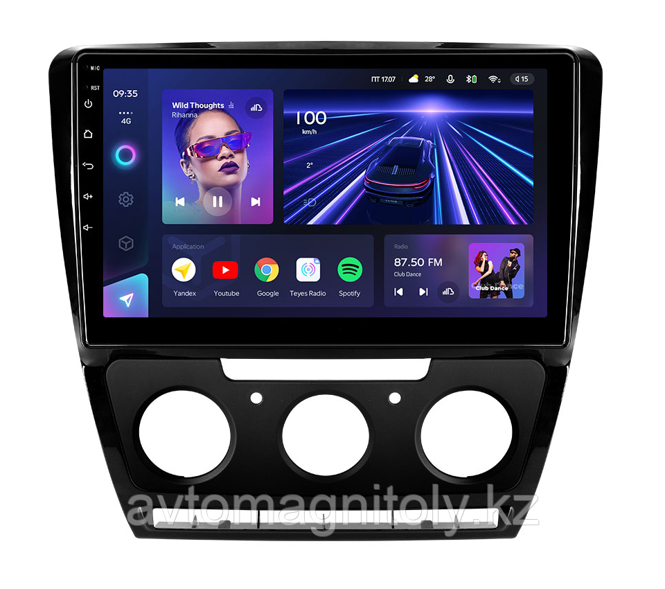 Автомагнитола Teyes CC3 2K 4GB/32GB для Skoda Octavia 2 2008-2013