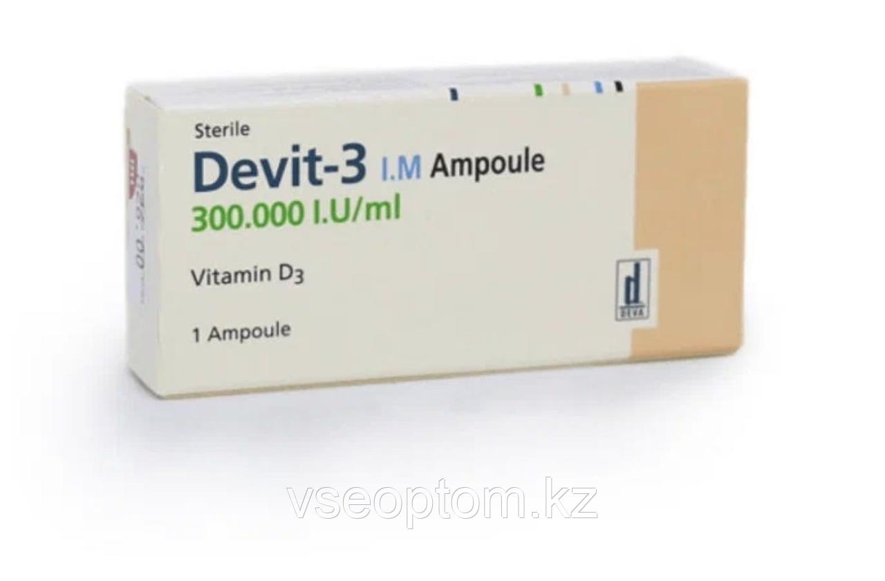 Devit-3 300.000 I.U / ml . Витамин Д3 для инъекций. 1 ампула - фото 1 - id-p115584894