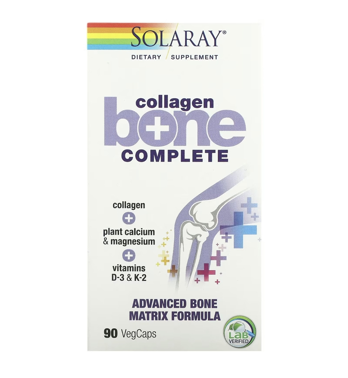 Solaray collagen bone complete, 90 капсул - фото 1 - id-p116072378