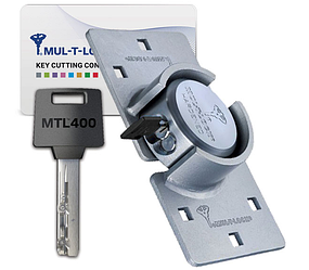 Multlock - замок шайба MTL 400 + скоба (петля) к замку