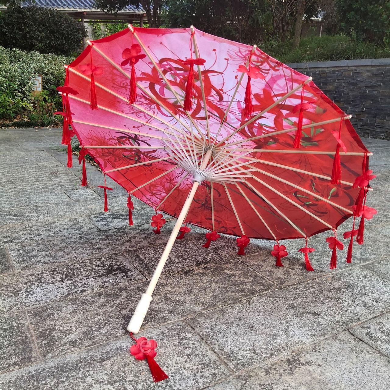 Зонт традиционный деревянный - фото 1 - id-p116076163